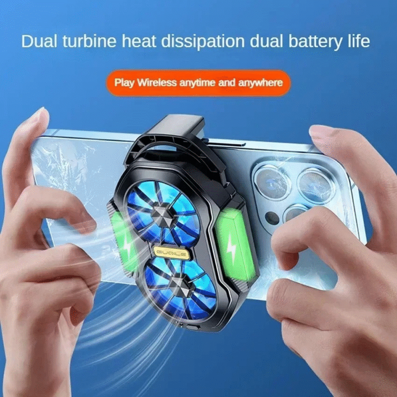 Dual Fan Rechargeable Mobile Phone Cool Heat Sink