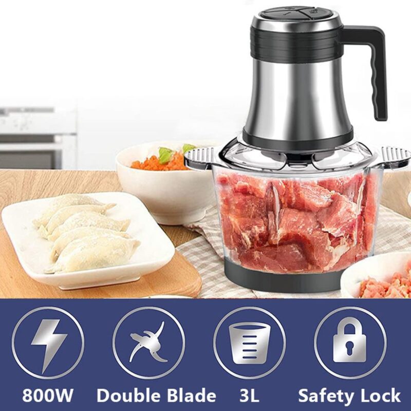 Kitchen Small Pure Copper 2L 3L Meat Chopper Vegetable Home Stainless Steel Food Electric Meat Grinder